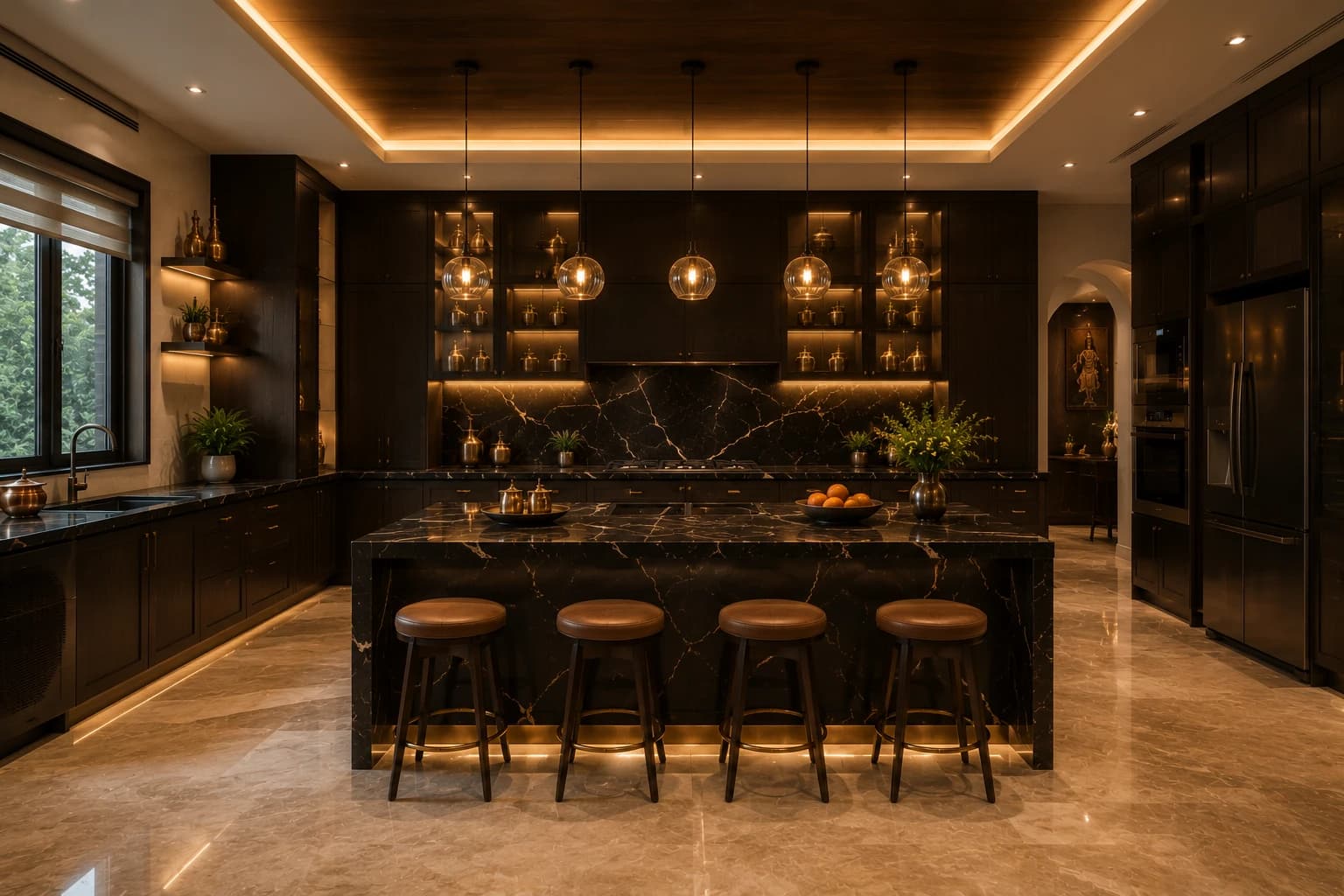 Bespoke luxury modular kitchen installation in Chennai by Dot R Interiors